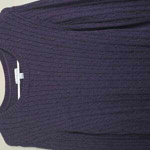 Croft & Barrow Purple Crew Neck Sweater